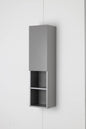 Wall-mounted cabinet H115x30 Pastel grey with reversible soft-close door