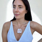 Perla | Collana artigianale in ceramica rosa perla