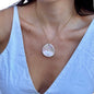 Perla | Collana artigianale in ceramica rosa perla