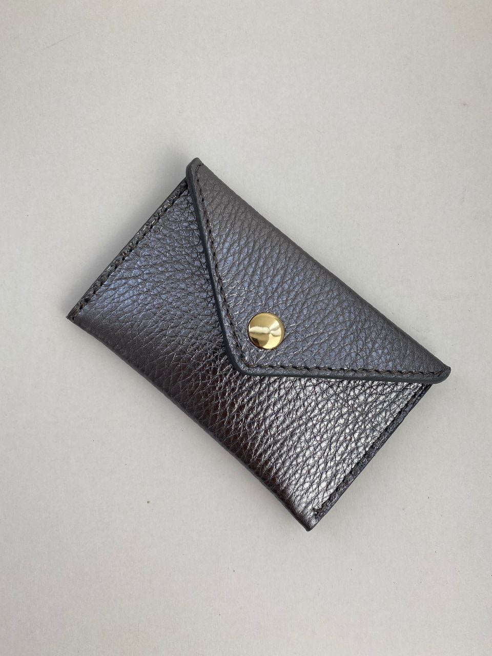 Mini Envelope Card Holder — Genuine Leather