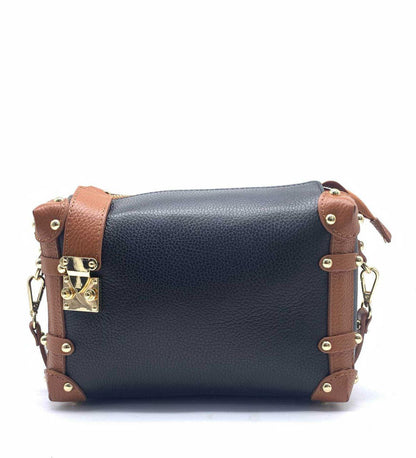 Studded Trunk Crossbody — Genuine Leather