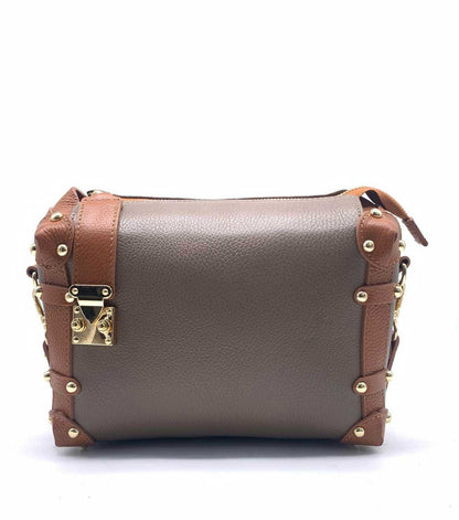 Studded Trunk Crossbody — Genuine Leather