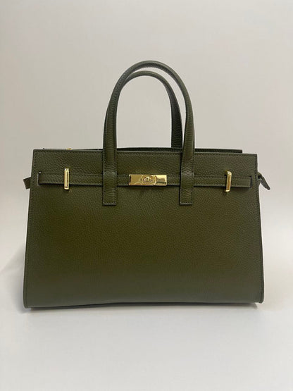 Modex™Luxurious Italian Leather Bag with Signature Lock
