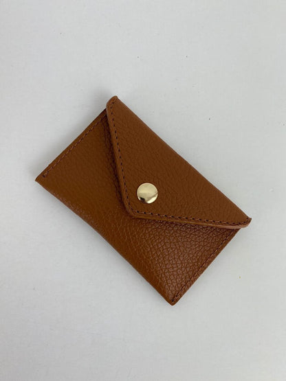 Mini Envelope Card Holder — Genuine Leather