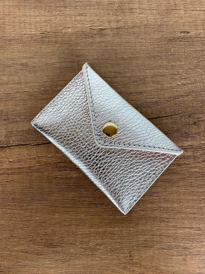 Mini Envelope Card Holder — Genuine Leather