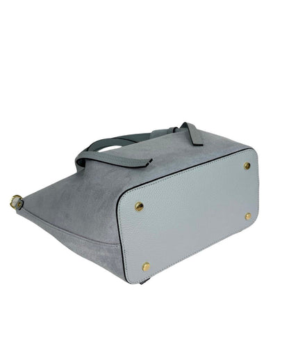 Elegant Suede &amp; Genuine Leather Bag – Premium Italian Quality