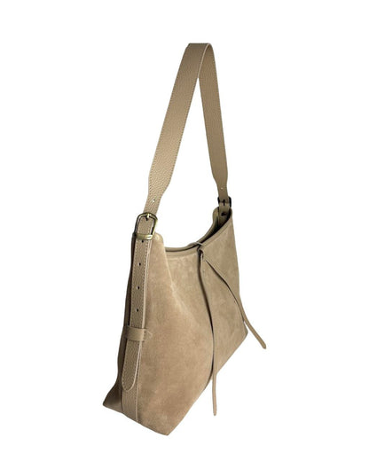 Structured Italian Leather Shoulder Bag with Adjustable Strap by Modex™