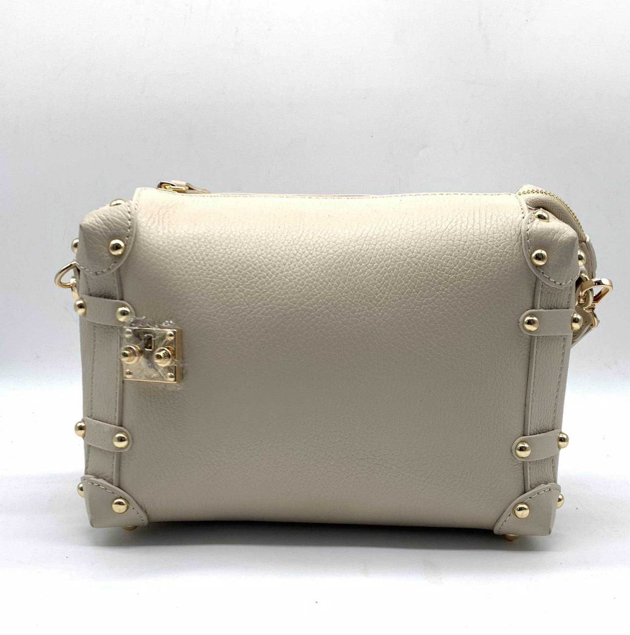 Studded Trunk Crossbody — Genuine Leather