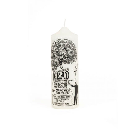 Phrenology Art Candle