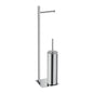 GEDY Trilly Chrome freestanding toilet roll holder and brush set