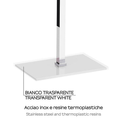 Piantana portasalviette GEDY linea Raimbow a 4 bracci colore Bianco