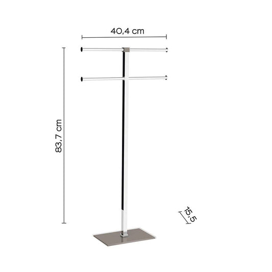 Piantana portasalviette GEDY linea Rainbow a 4 bracci colore Tortora