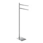 GEDY Trilly Double-Arm Towel Holder Floor Lamp, Chrome