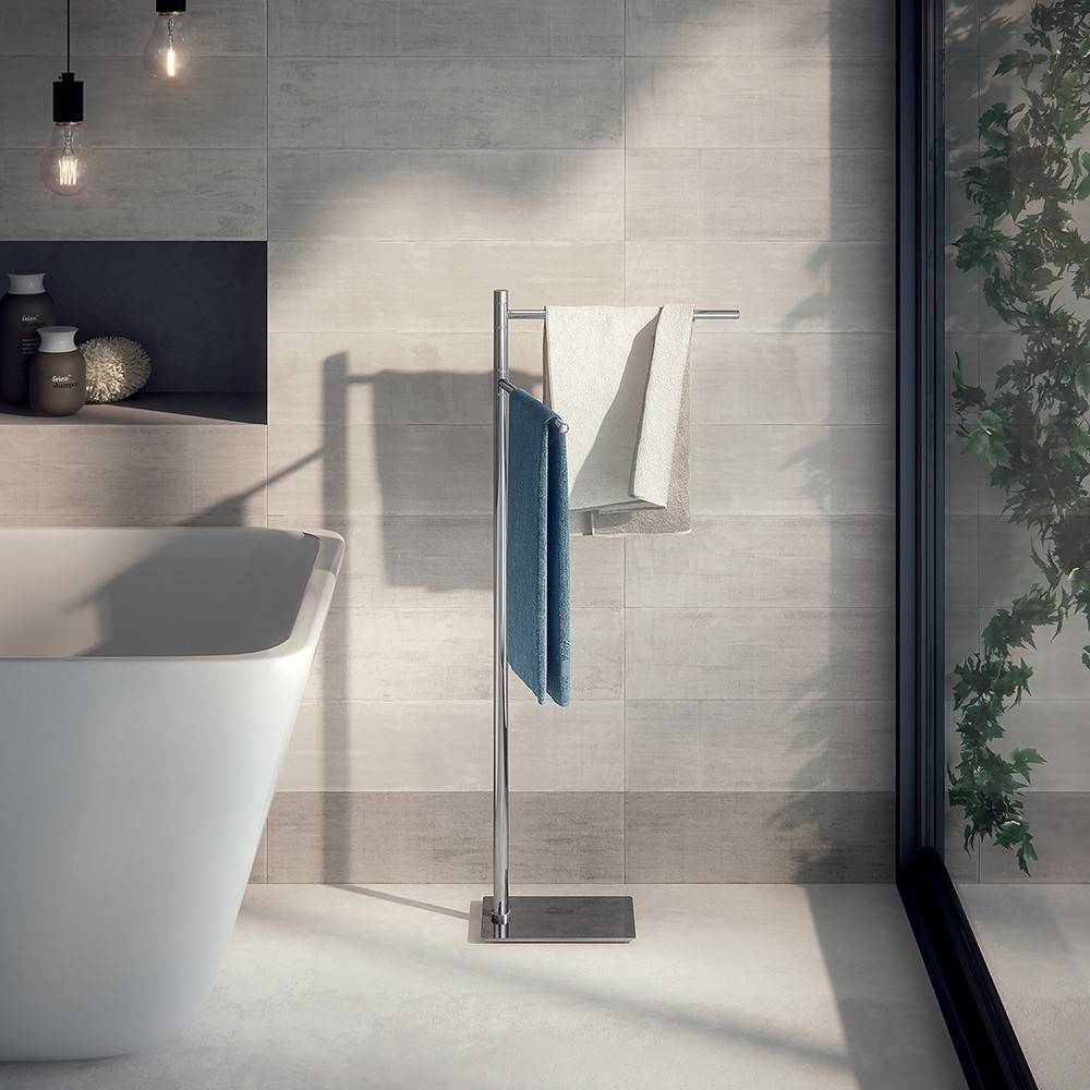 Piantana portasalviette GEDY linea Trilly a doppio braccio Cromato