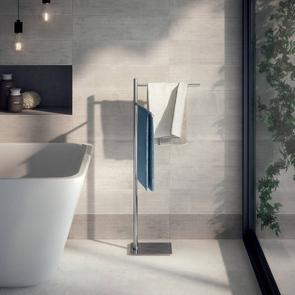 Piantana portasalviette GEDY linea Trilly a doppio braccio Cromato