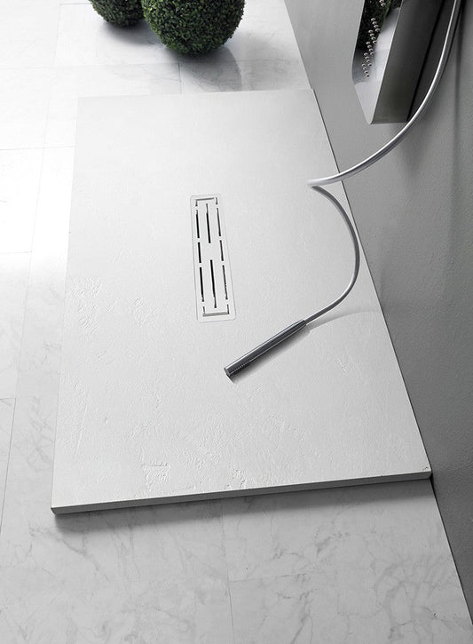 Piatto doccia Cemento Matt  3,0  80x140 Bianco matt