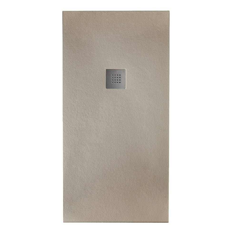 Piatto doccia effetto pietra 70x100 Tortora marmoresina pieno piletta inclusa
