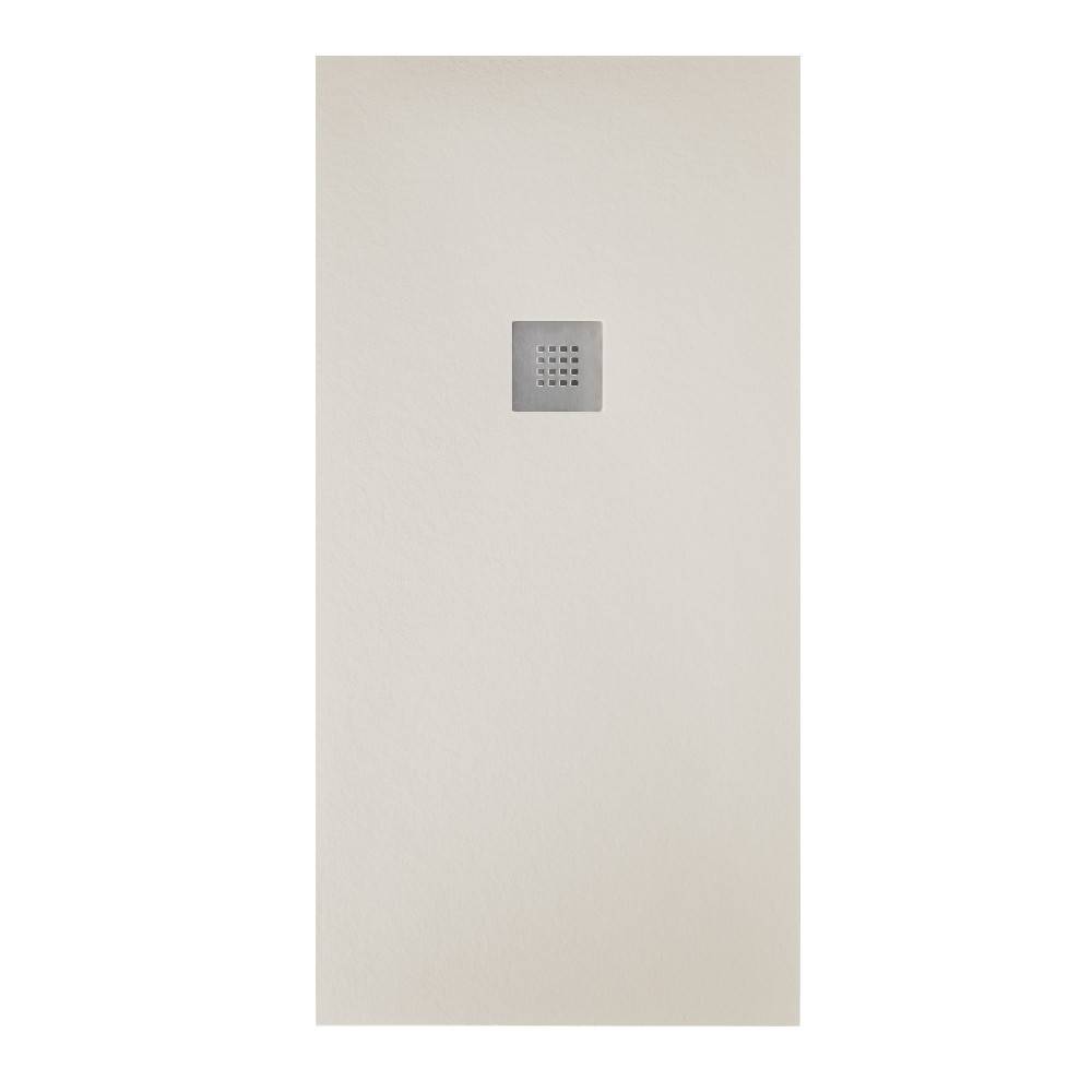 Piatto doccia effetto pietra 80x170 Crema marmoresina pieno Piletta inclusa