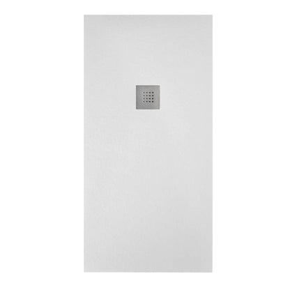 Piatto doccia effetto pietra 80x180 Cemento marmoresina pieno Piletta inclusa