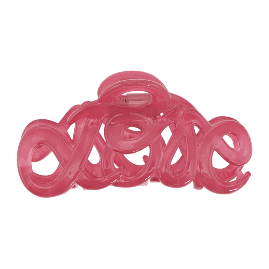 Pinza Capelli Grande Rosa
