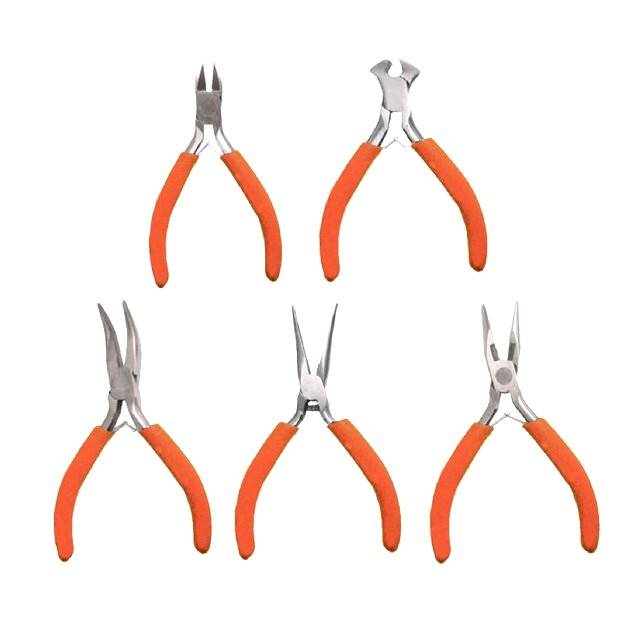 Set 5 Präzisionszangen Seitenschneider Zangen für Mechanik Elektronik
