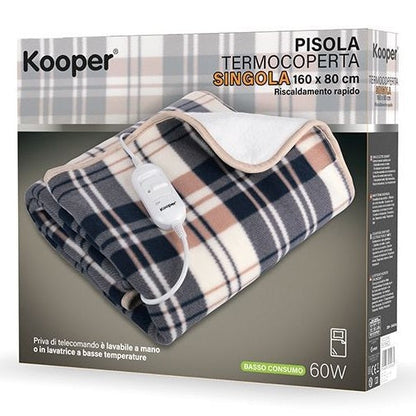 Kooper Pisola Quadri Heizdecke Einzelschlafdecke Wärmeunterbett