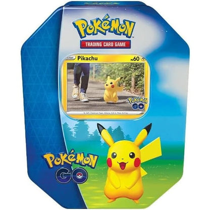 Pokemon Tin: "Pokemon Go" Schwert & Schild TCG Pikachu Relaxo Kollektion (Zufällig)