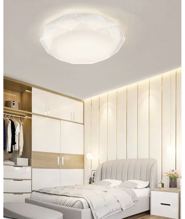 LED-Deckenleuchte 18W Diamant Sternenhimmel-Effekt | Warmweißes Licht 3000K