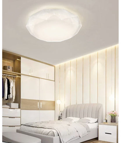 LED-Deckenleuchte 18W Diamant Sternenhimmel-Effekt | Warmweißes Licht 3000K
