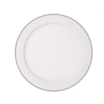 Plafoniera Esterno Led Faretto Faro Pannello Tondo Rotondo 12W-Luce Fredda 6500K