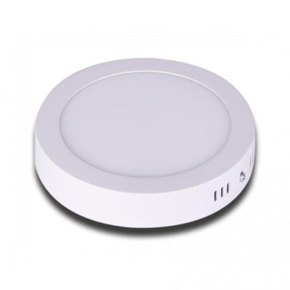 Plafoniera Esterno Led Faretto Faro Pannello Tonda Rotondo |12W Luce Calda 3000K