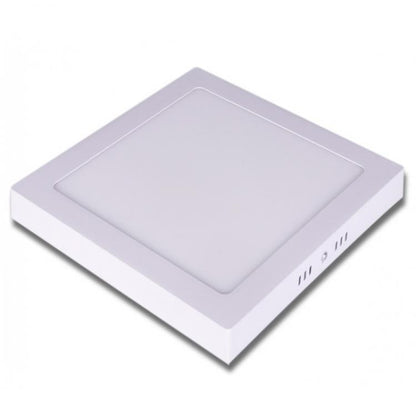 Plafoniera Esterno A Led Faretto Faro Pannello Quadrato | 18W Luce Fredda 6500K