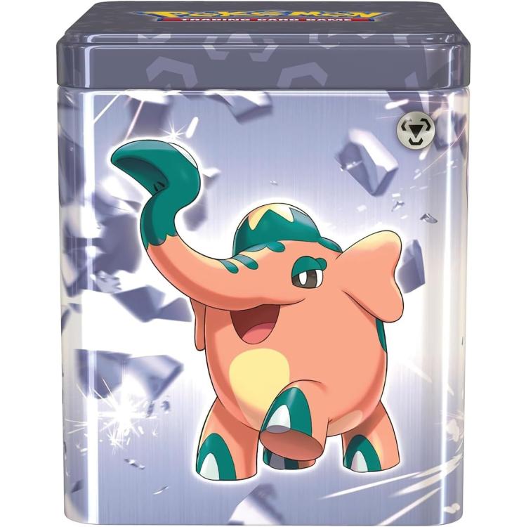 Pokemon Stacking Tin 2024 Tcg Gcc Scatola Impilabile Metallo Gioco Card Blu Eng