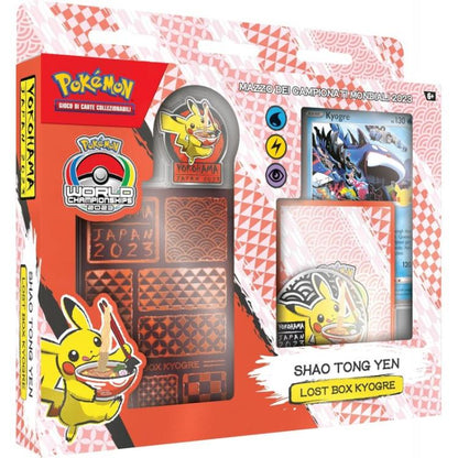 Pokémon Weltmeisterschaftsdeck 2023 (Shao Tong Yen) Box Kyogre Italienisch