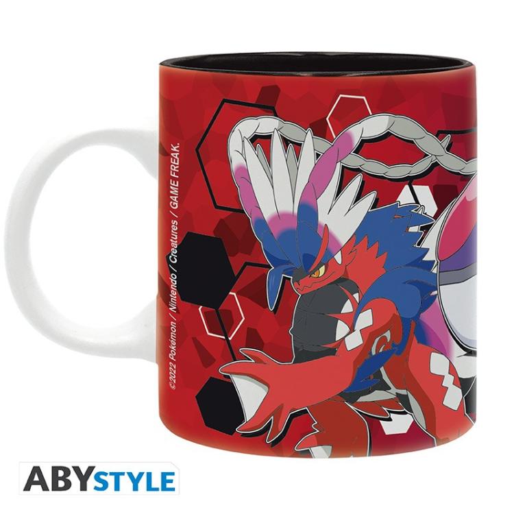 ABYSTYLE POKEMON TASSE: "SCHWERTLILIE & PURPUR LEGENDÄRE" KERAMIK MIT HENKEL 320ML