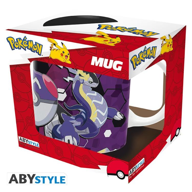 ABYSTYLE POKEMON TASSE: "SCHWERTLILIE & PURPUR LEGENDÄRE" KERAMIK MIT HENKEL 320ML