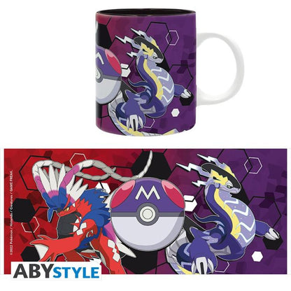 ABYSTYLE POKEMON TASSE: "SCHWERTLILIE & PURPUR LEGENDÄRE" KERAMIK MIT HENKEL 320ML