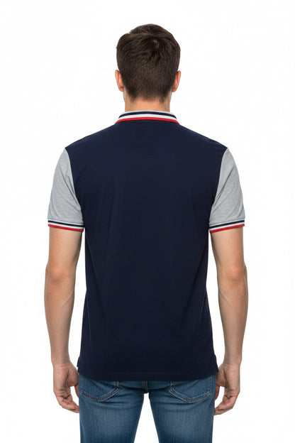 Polo Uomo Elegante Casual in Cotone Maglietta Polo Manica Corta