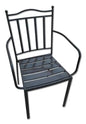 Santorini iron armchair 51x53x90h