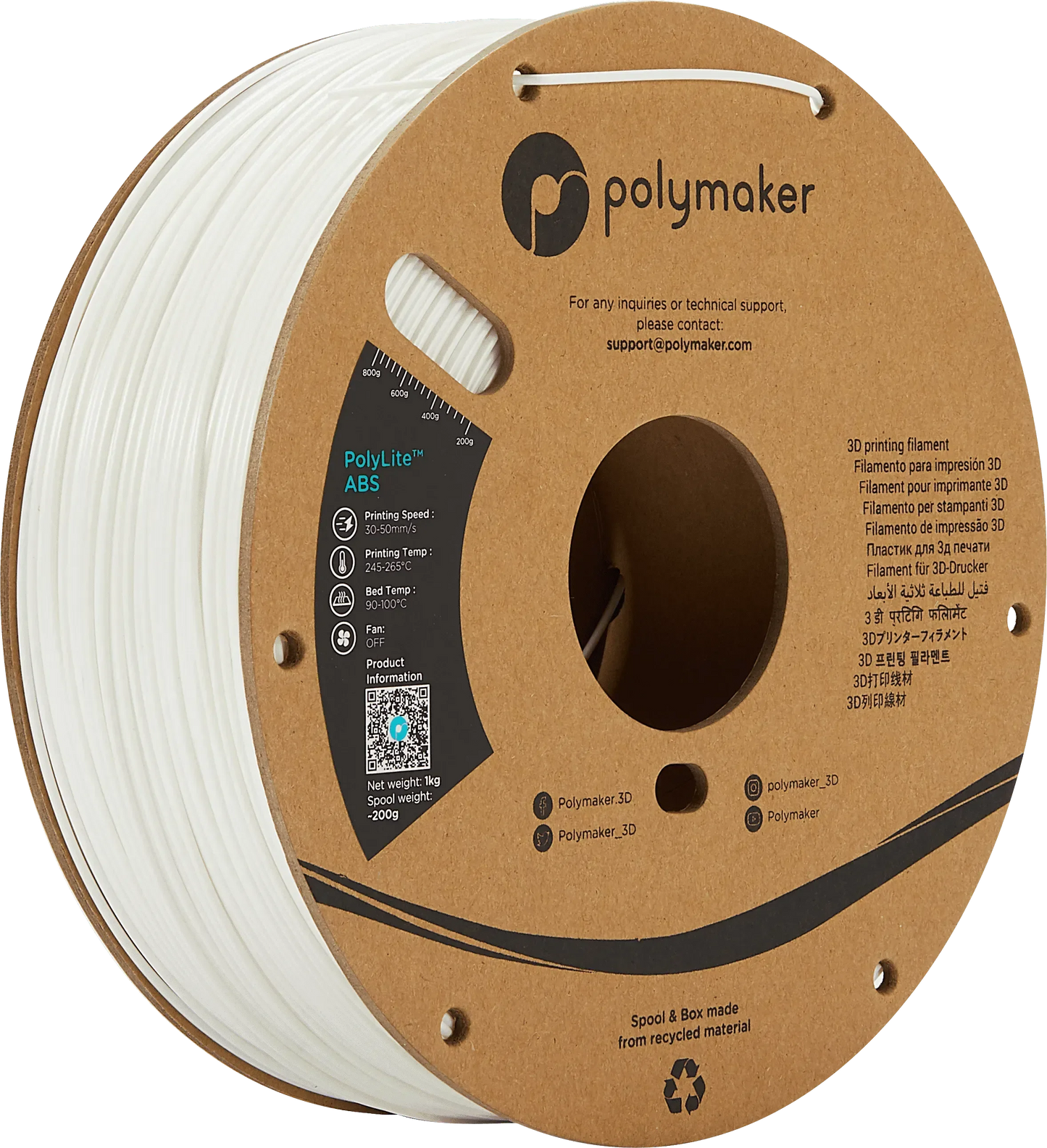 POLYMAKER POLYLITE ABS 1.75mm/1KG