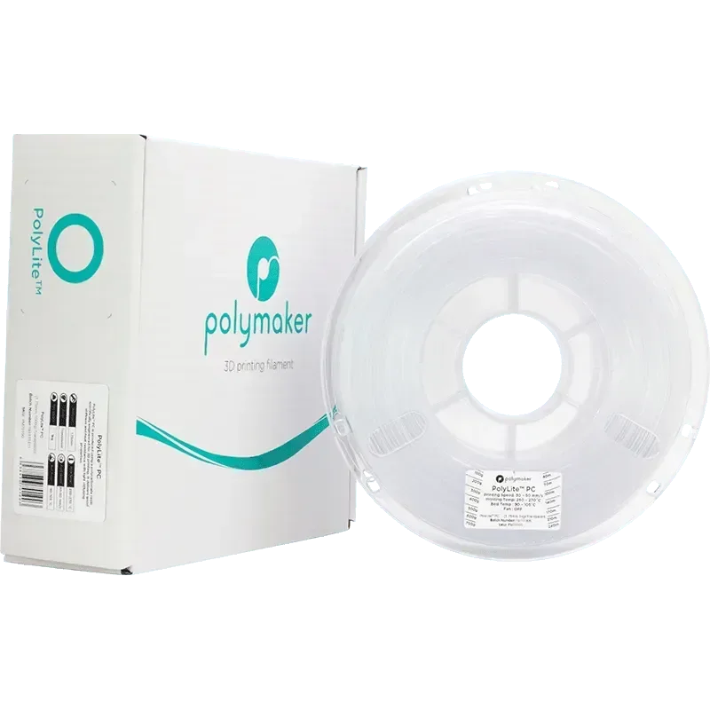 Filamento POLYMAKER POLYLITE PC TRANSPARENT 1.75MM
