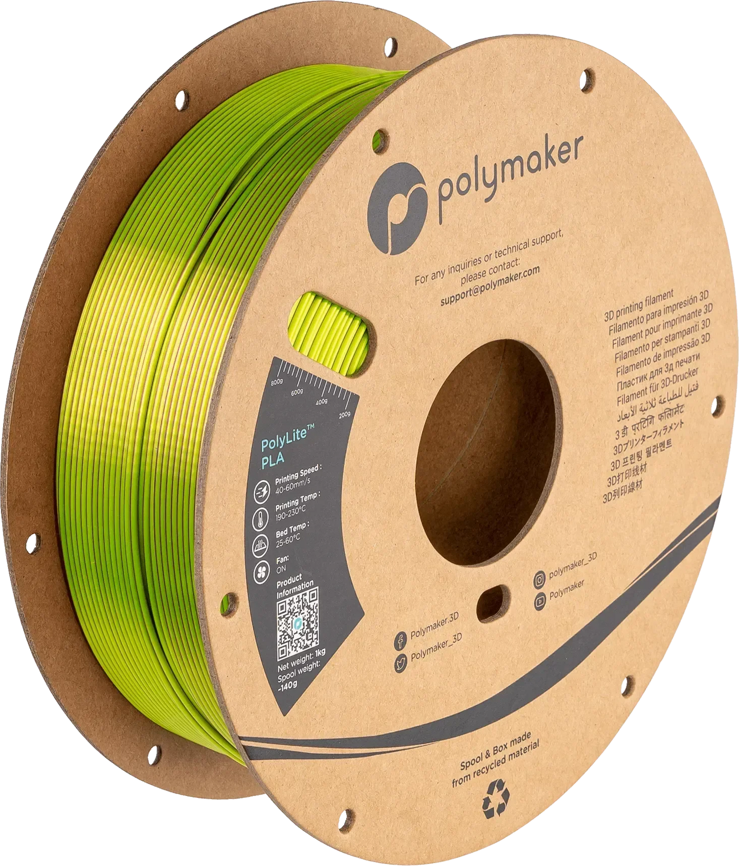 POLYMAKER POLYLITE SILK PLA DUAL COLOR 1.75mm/1KG