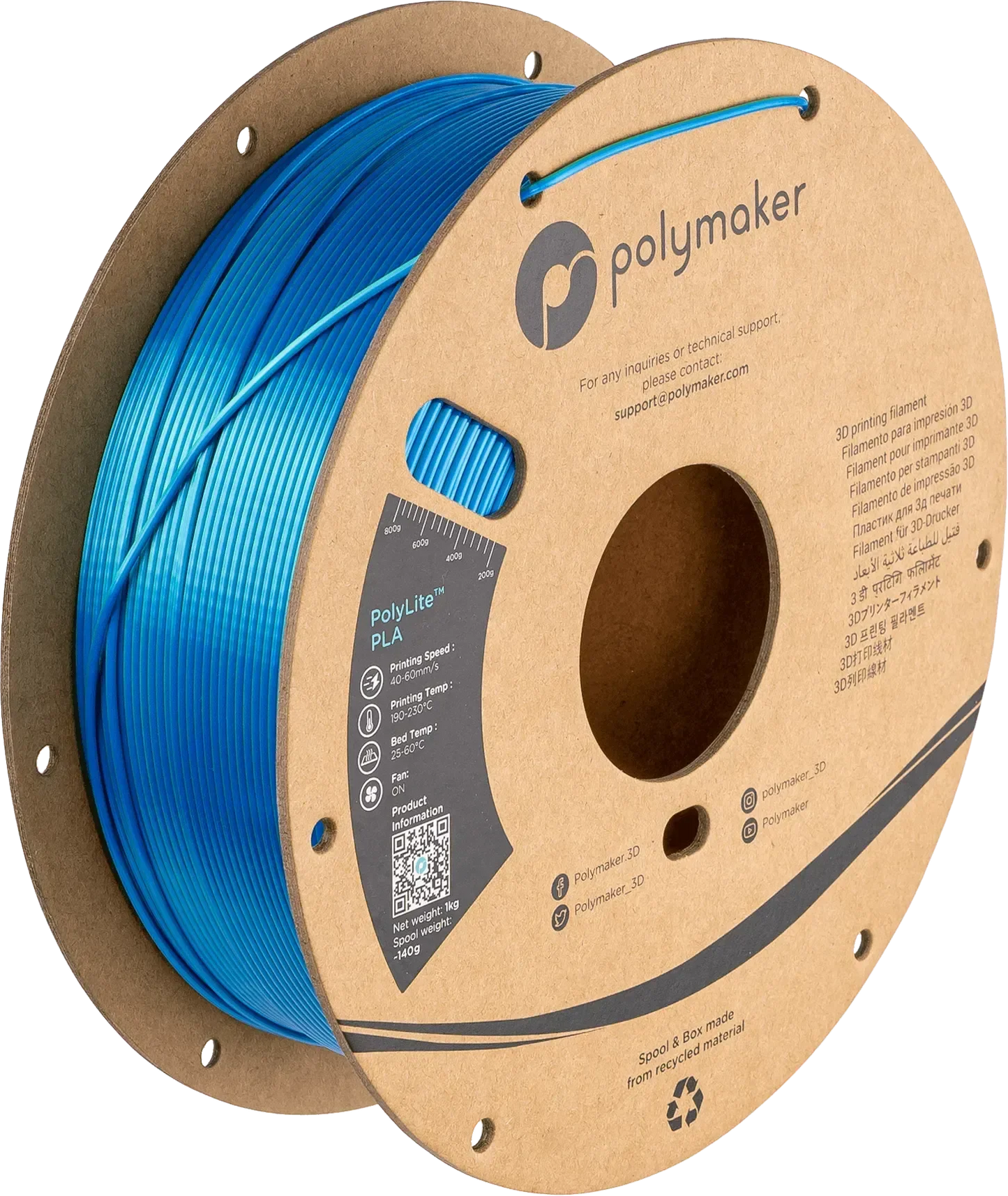 POLYMAKER POLYLITE SILK PLA DUAL COLOR 1.75mm/1KG