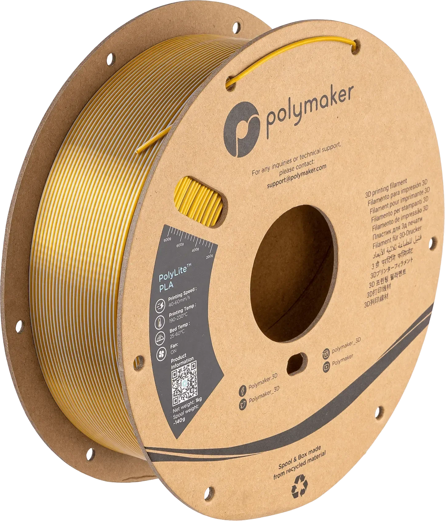 POLYMAKER POLYLITE SILK PLA DUAL COLOR 1.75mm/1KG