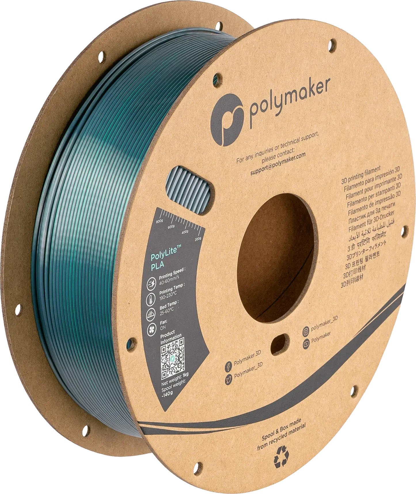 POLYMAKER POLYLITE SILK PLA DUAL COLOR 1.75mm/1KG