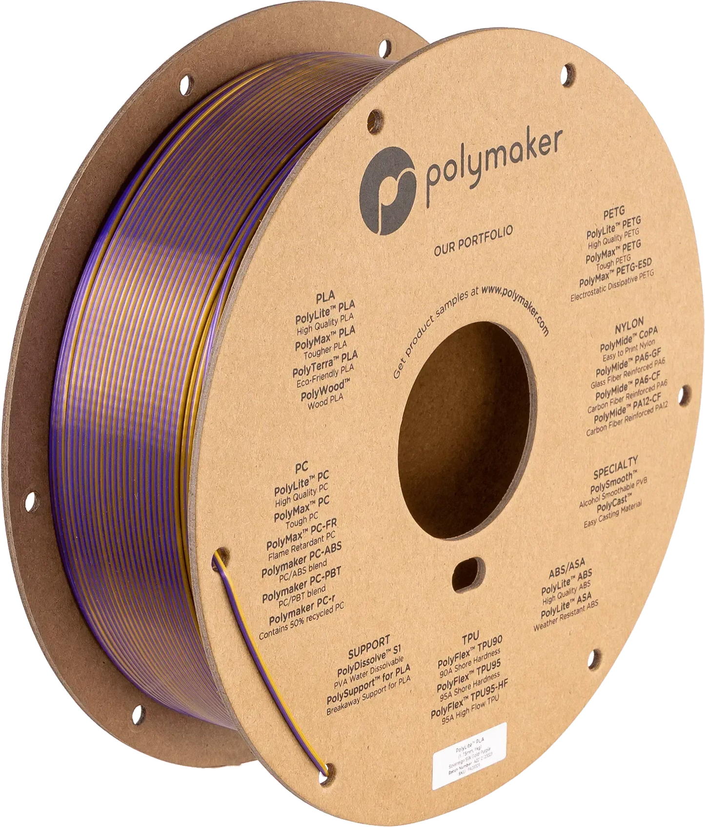 POLYMAKER POLYLITE SILK PLA DUAL COLOR 1.75mm/1KG