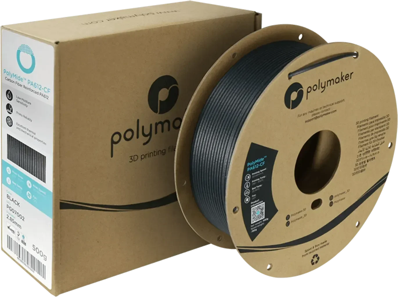 POLYMAKER POLYMIDE™ PA612-CF BLACK 1.75mm/500g