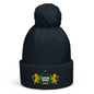Berretto Curva con Pompon Ricamato | GALESPORT