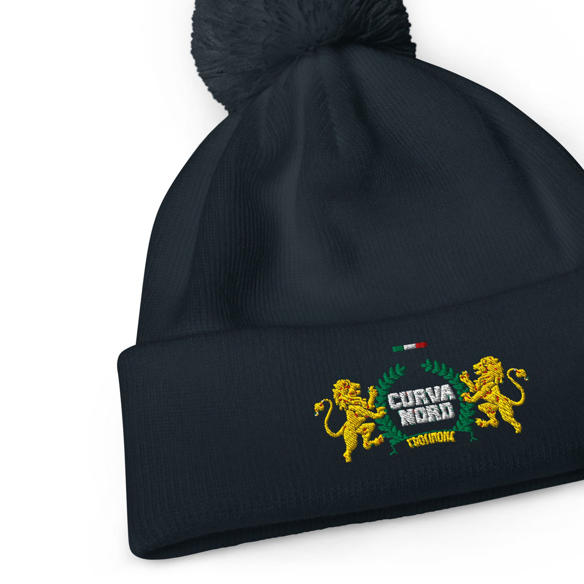 Berretto Curva con Pompon Ricamato | GALESPORT