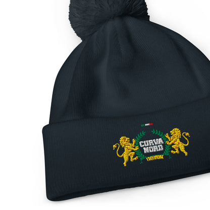 Berretto Curva con Pompon Ricamato | GALESPORT